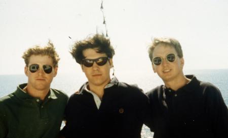 Three students at the ocean, c.1995