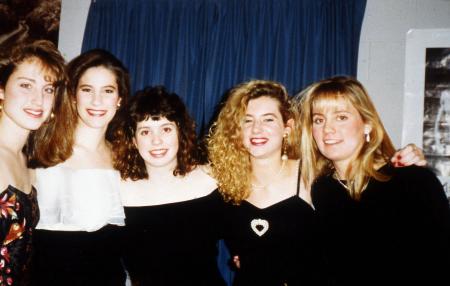 Five women in formal attire, c.1995