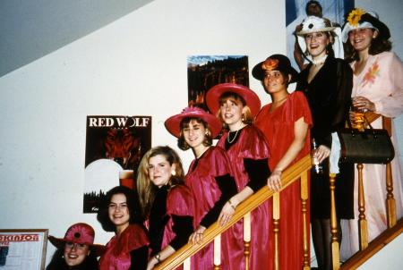 Students before an event, c.1995