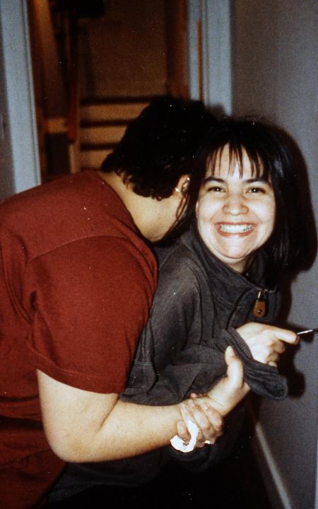 Two students laugh, c.1995