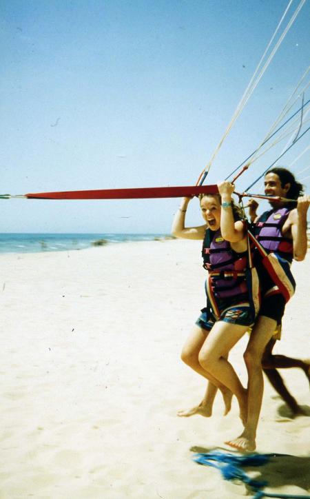 Students parasail, c.1995