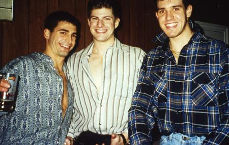Three students smile, c.1996