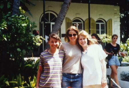 Three students study abroad, c.1996