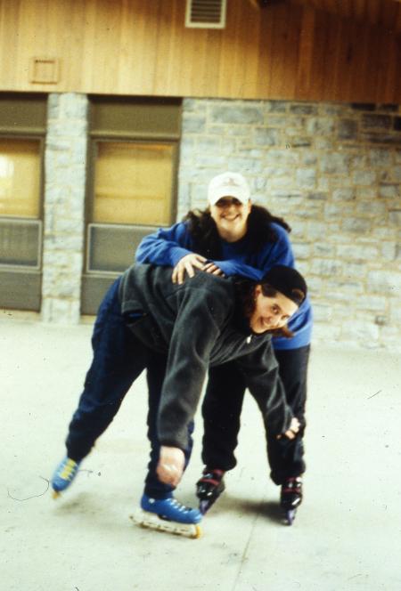 Students roller-blade, c.1996