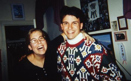 Two students laugh, c.1996