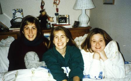 Three students relax, c.1996