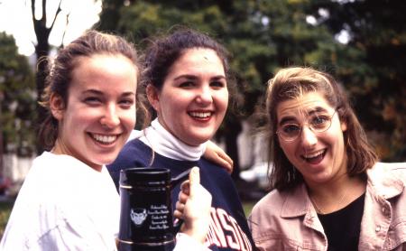 Students show off their stein, c.1996