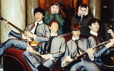 Students with the Beatles, c.1996
