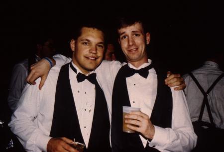 Two students smile, c.1996