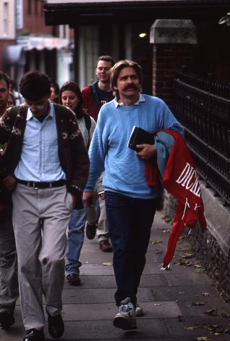 Professor Wronski with students in Norwich, 1995
