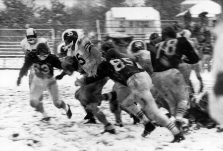 Football in the Snow, 1963