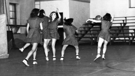 Women's Basketball Practice, 1941