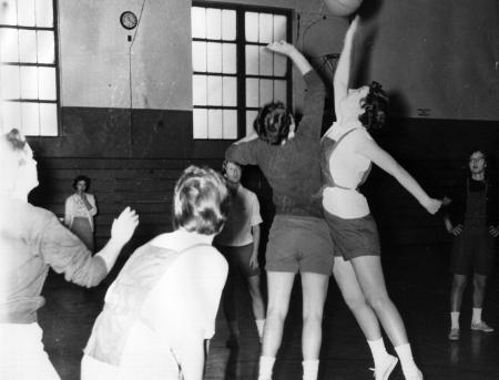 Women's Basketball Practice, c.1960