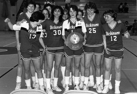 Women's Basketball Team, ECAC Victory, 1983