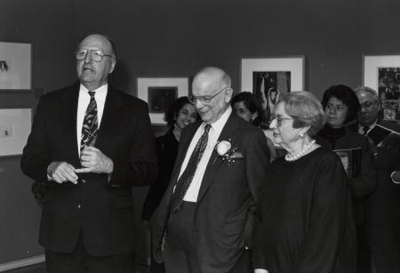 President Fritschler and the Potamkins, c.1990