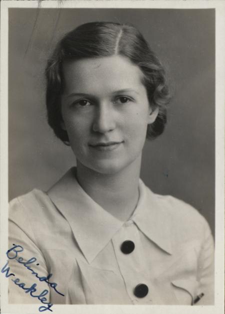 Belinda Weakley, 1935