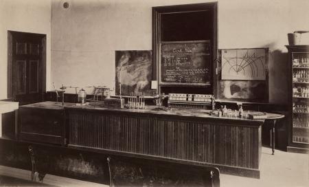 Chemistry lab in Tome, c.1890