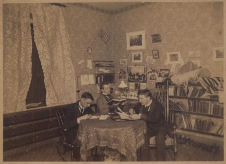 Dorm room in East College, c.1895