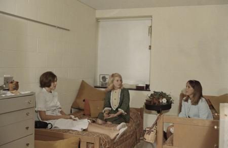 Dorm room in Witwer Hall, c.1965