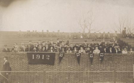 Class of 1912 in bleachers, c.1910
