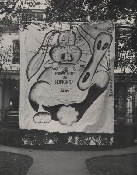 Homecoming spirit display, 1949