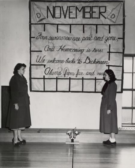 Homecoming banner, 1951