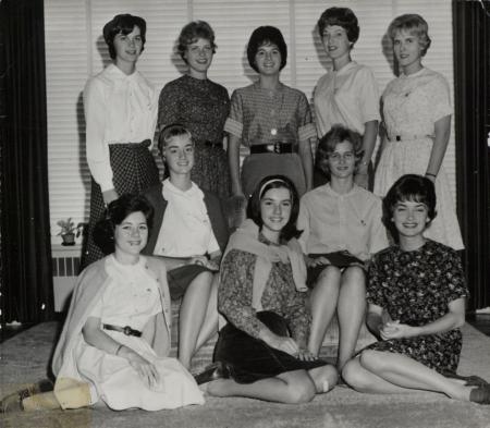 Homecoming queen candidates, 1962