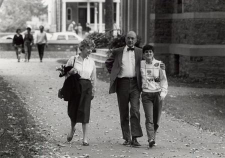 Family at Homecoming, 1985