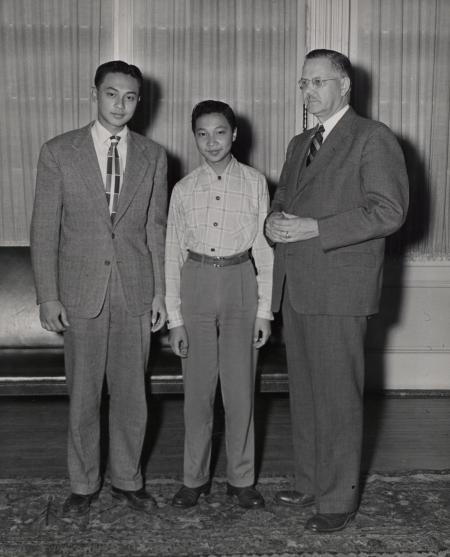 Two international students, c.1950 