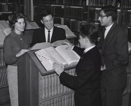 International students study, 1961