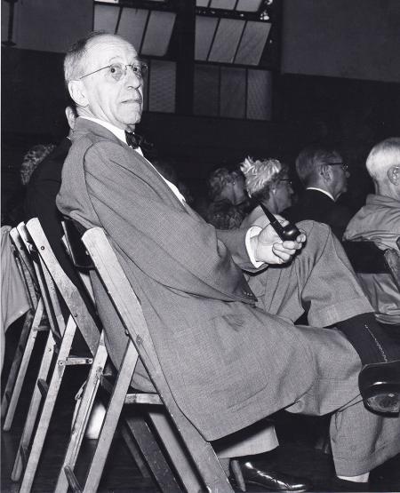 Boyd Lee Spahr at Commencement, 1961
