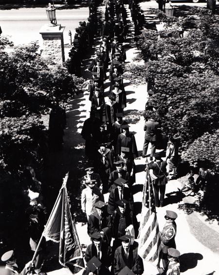 Faculty Procession at Commencement, 1961