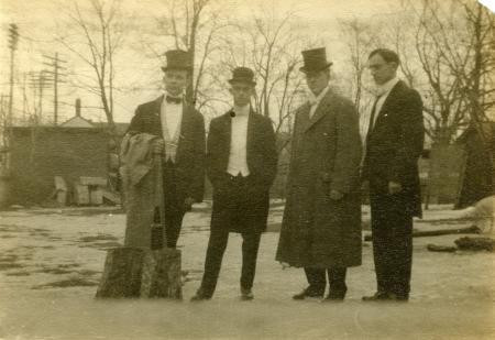 Four Sigma Alpha Epsilon brothers, c.1910 