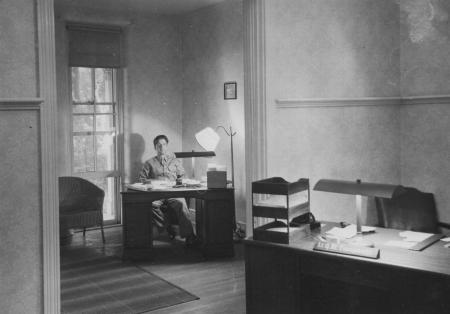 Infirmary office, 1944