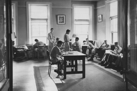 Conway Hall recreation room, 1944