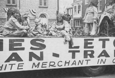 James Letort Indian Trader, "First White Merchant in Carlisle" Float, 1948
