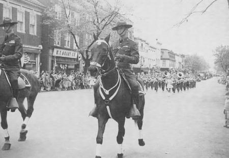 Horses in the 175th Anniversary Parade, 1948