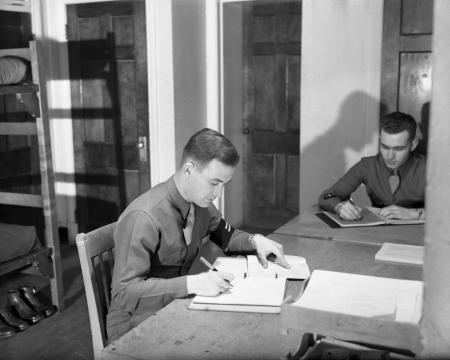Cadets studying, 1944