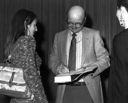 John Barth book signing, Arts Award, 1980
