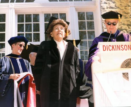 Judith Bostock receives honorary degree, 2000