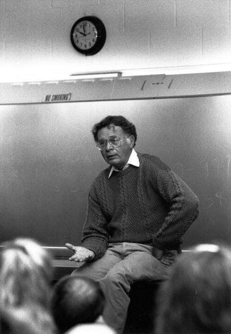 Wallace S. Broecker in a class, 1990
