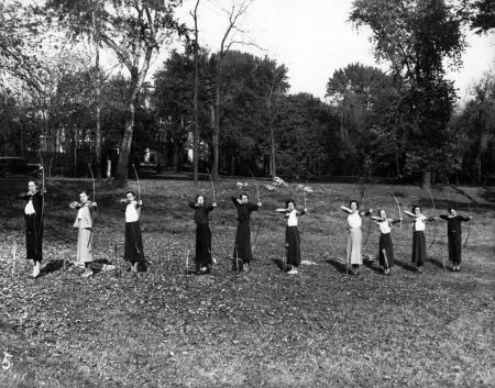 Women's Archery Class, 1934