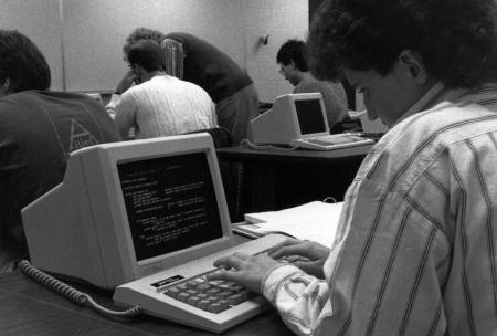 Computer science class, 1988