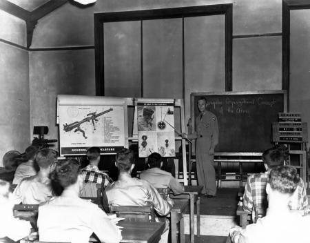 Military science class, c.1955