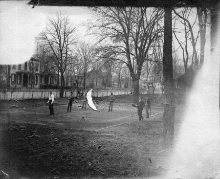 Tennis on John Dickinson Campus, c.1890