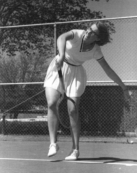 Serving the ball, 1963