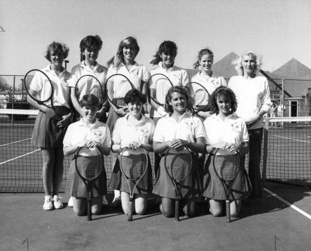Women's Tennis Team, 1986