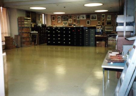 Archives and Special Collections work room, 1992 