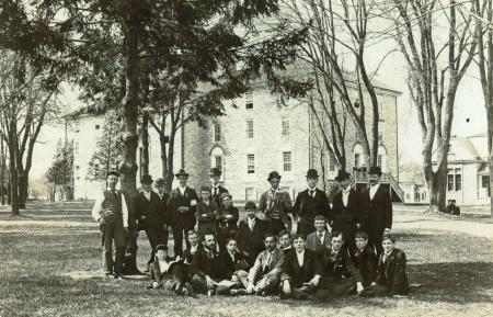 Group in front of Old West, c.1890