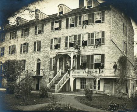 East College eastern end, c.1890